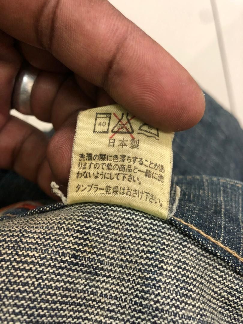 Japanese Brand D.I.A jeans Flare cut for ladies rare pattern Size 31" - 12 Thumbnail