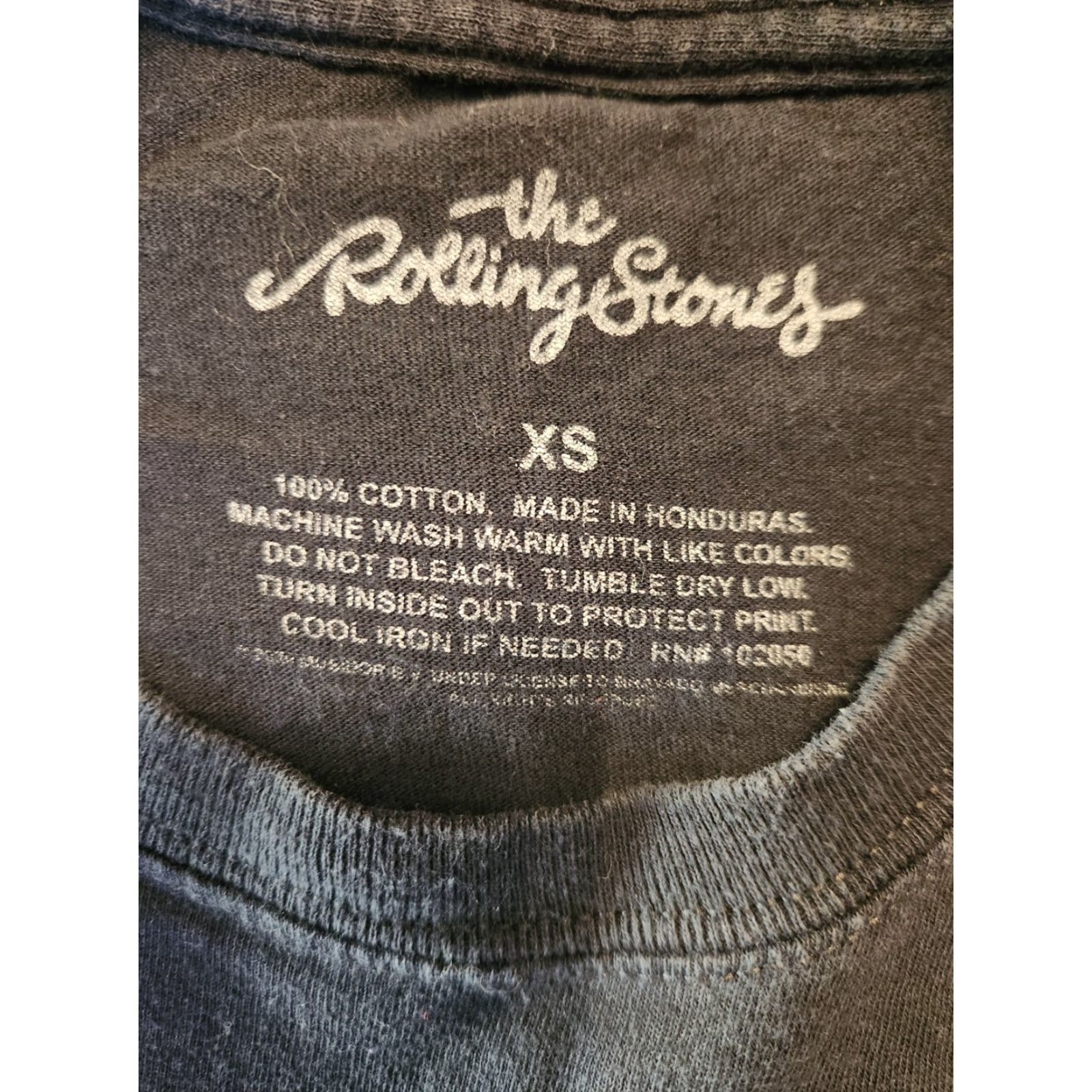 Vintage The Rolling Stones T-Shirt Adult XS Short Sleeve Music Graphic Black Blue Size US XS / EU 42 / 0 - 2 Thumbnail