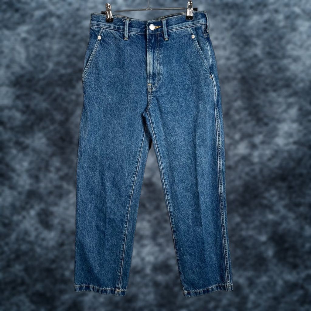 Everlane The Cinched Utility Jeans High Rise Denim 25 Womens 100% Cotton Jeans Blue Womens