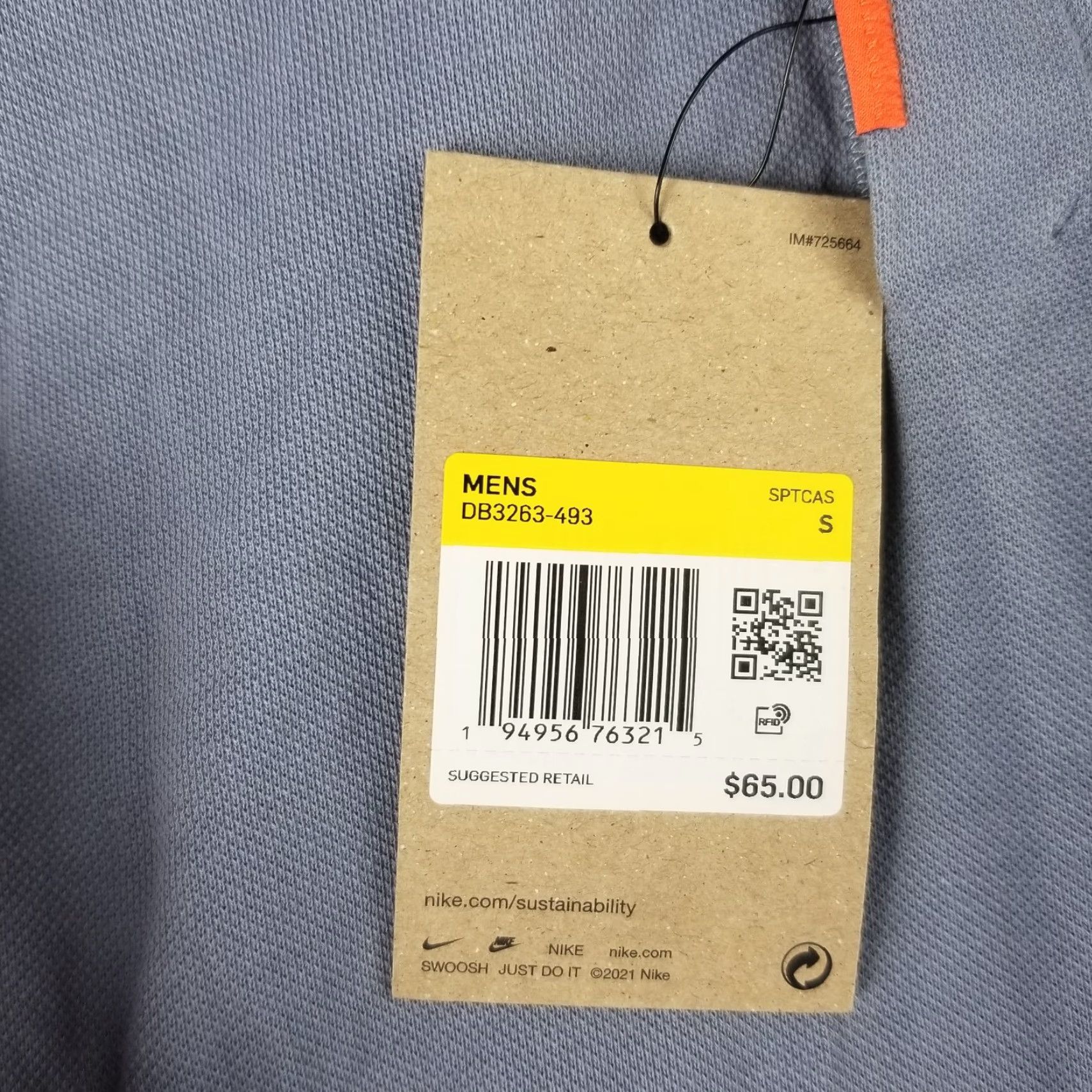 Nike VINTAGE Nike Polo Shirt Men’s Athletic Short Sleeve Casual Golf Gray Medium NWT Size US S / EU 44-46 / 1 - 2 Thumbnail
