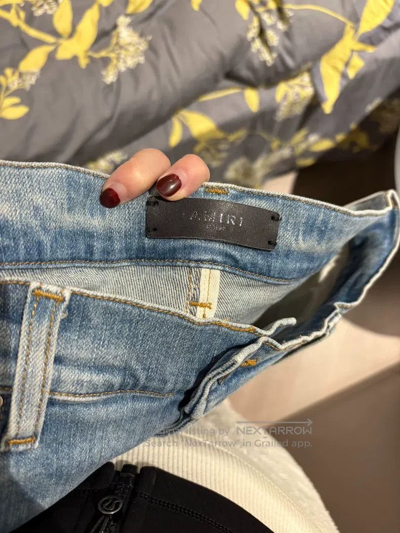 Amiri Amiri Casual flower slim denim jeans Size US 32 / EU 48 - 7 Thumbnail