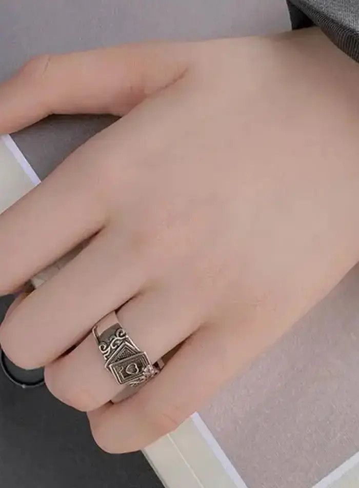 Jewelry Crystal Poker Ring Size ONE SIZE - 4 Thumbnail