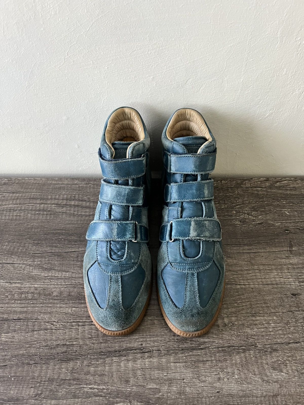 Maison Margiela MAISON MARGIELA HIGH-TOP VELCRON SNEAKERS Size US 9 / EU 42 - 2 Thumbnail