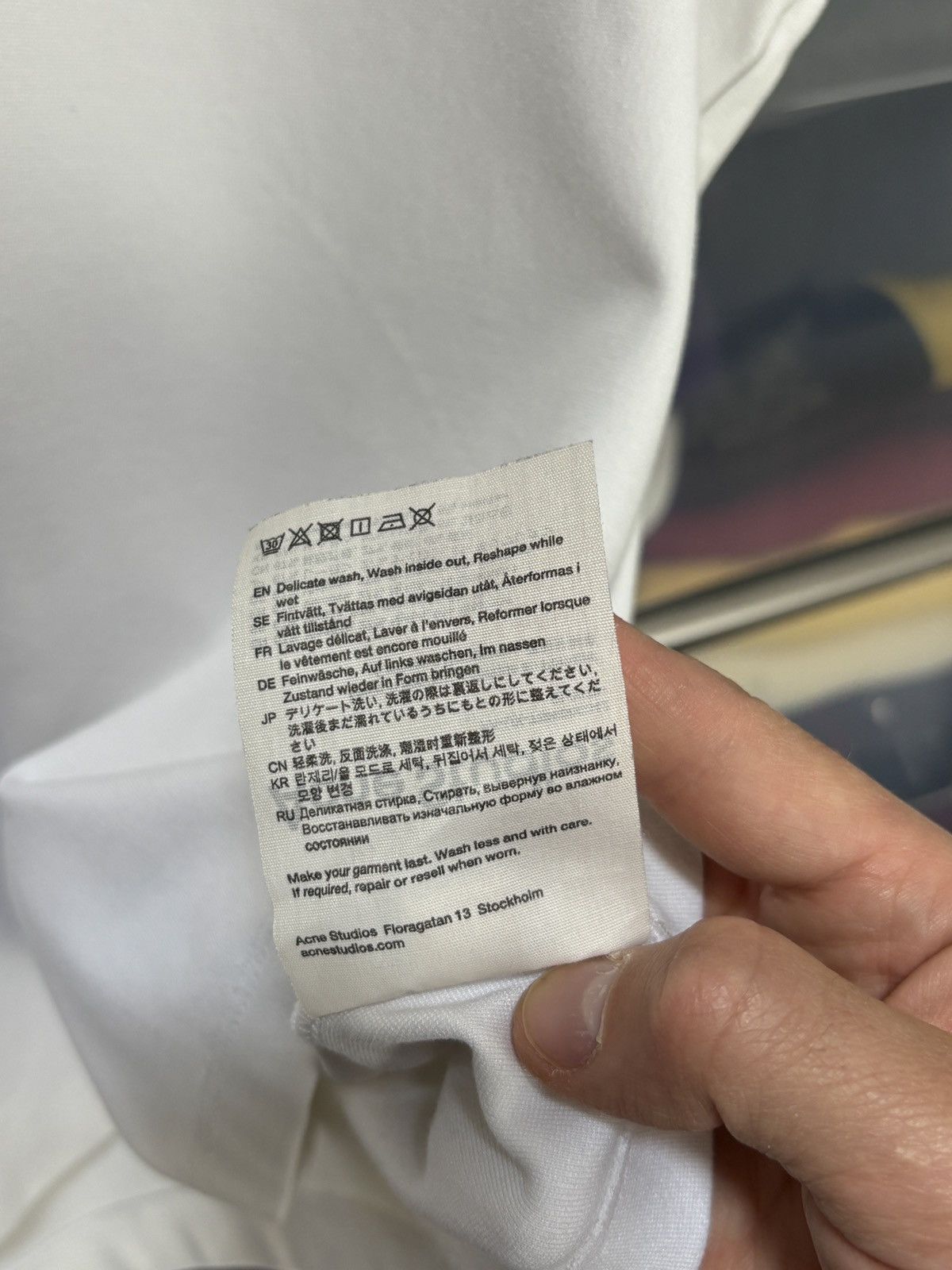 Acne Studios Acne Studios Collar Navid Face Boxy Tee Size US M / EU 48-50 / 2 - 9 Thumbnail