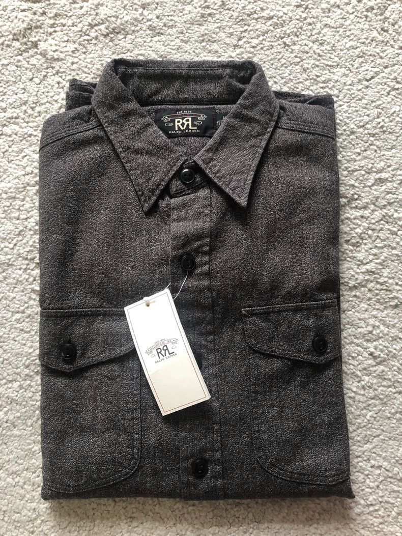 RRL Ralph Lauren RRL Ralph Lauren Pepper salt dice shirt Size US M / EU 48-50 / 2 - 2 Thumbnail