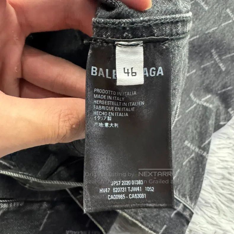 Balenciaga Balenciaga All-over Printed Denim Jacket Size US S / EU 44-46 / 1 - 5 Thumbnail