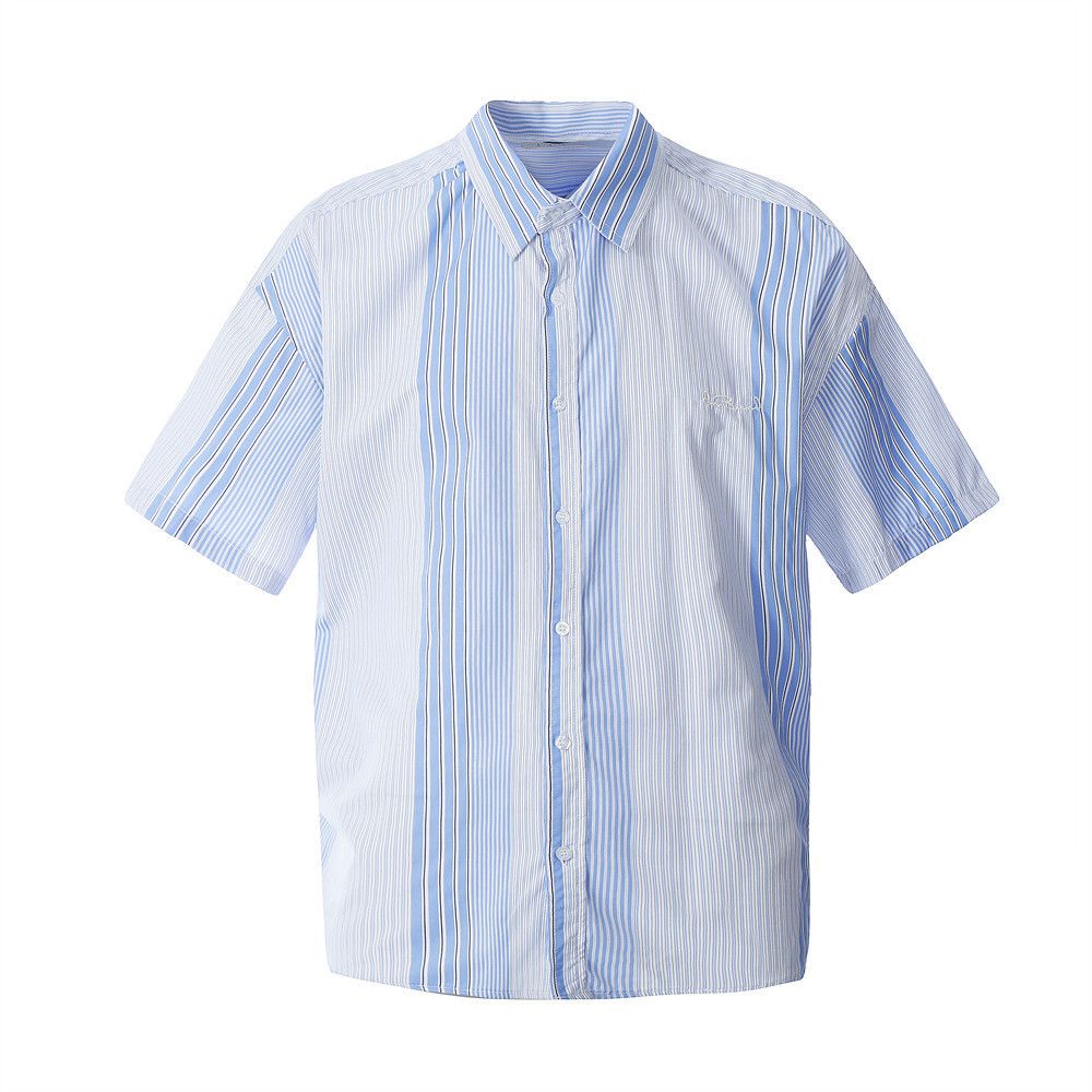Japanese Brand × Vintage American loose vertical striped short-sleeved shirt Size US M / EU 48-50 / 2 - 1 Thumbnail