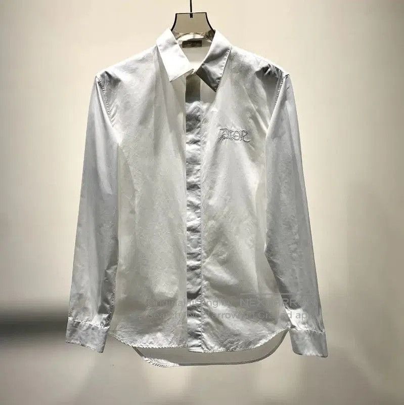 Dior Dior White Cotton Long Sleeve Shirt for Men . Size US M / EU 48-50 / 2 - 1 Thumbnail