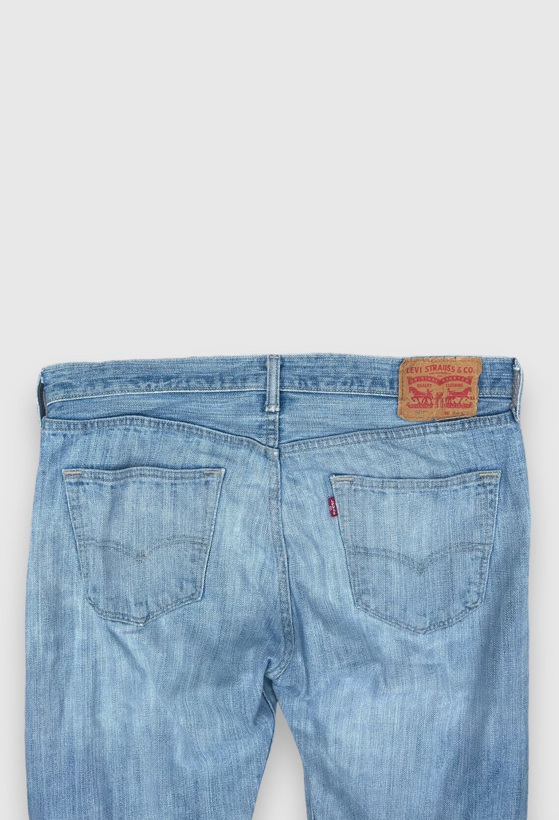 Levi's × Levi's Vintage Clothing Distressed Vintage Levi’s 501s 34X34 Size US 34 / EU 50 - 4 Thumbnail