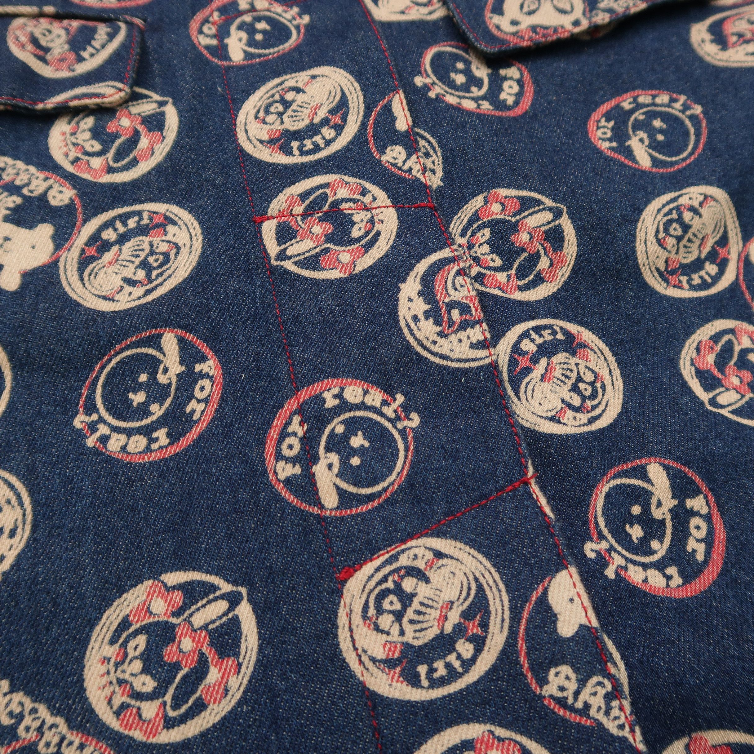 Japanese Brand 1990s Bettys Blue Japan Stamp Psycho Multi Pocket Jacket Size S / US 4 / IT 40 - 8 Thumbnail