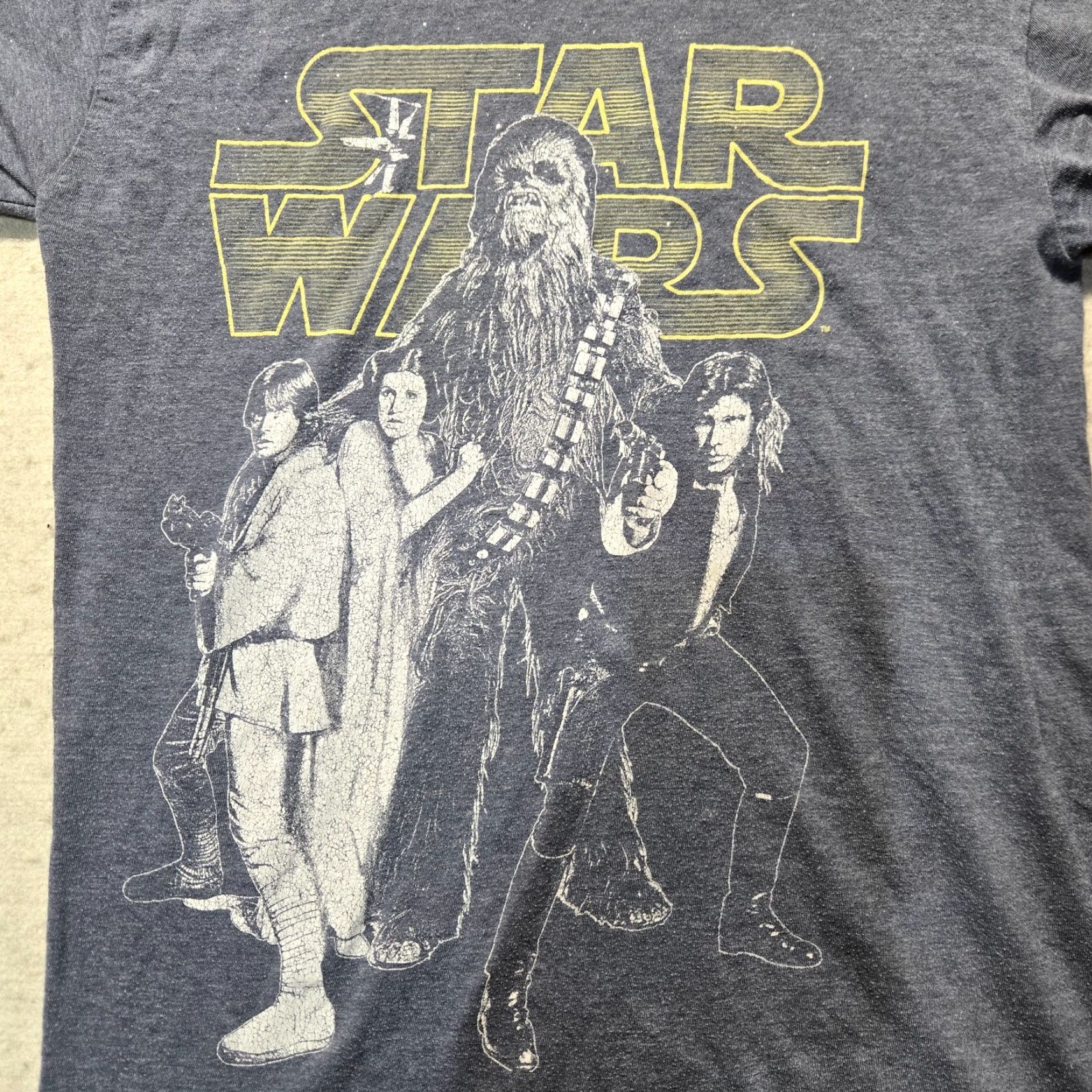 Mad Engine Star Wars Shirt Adult S Heather Blue Star Wars Jedi Knights 90s Lucas Film Stat Wars Mens Size US S / EU 44-46 / 1 - 2 Thumbnail