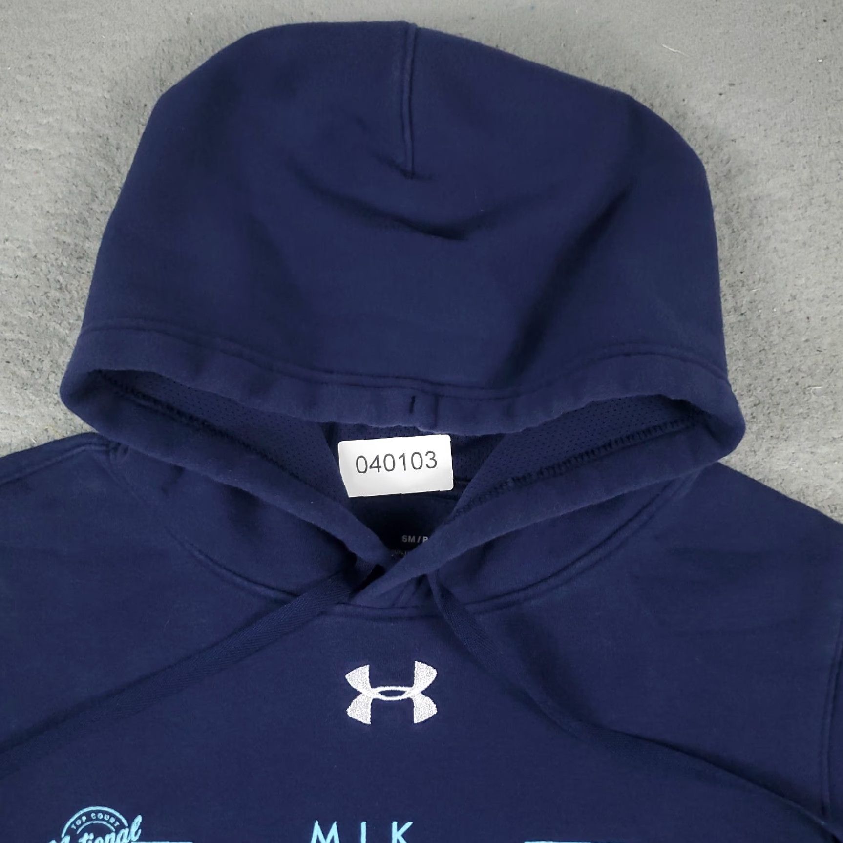 Under Armour Under Armour Hoodie Mens Small Blue Pullover Sweatshirt Mock Neck Long Sleeve Size US S / EU 44-46 / 1 - 3 Thumbnail