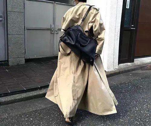 Japanese Brand Vintage khaki silhouette double-breasted long coat Size S / US 4 / IT 40 - 3 Thumbnail