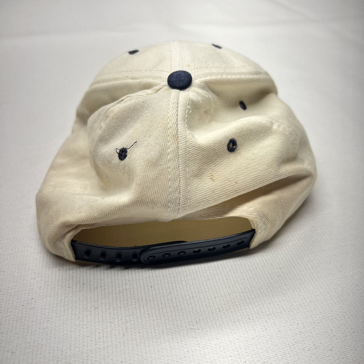 Vintage VTG State Police Hat Beige New Jersey Blue Snap Back Logo Size ONE SIZE - 11 Thumbnail