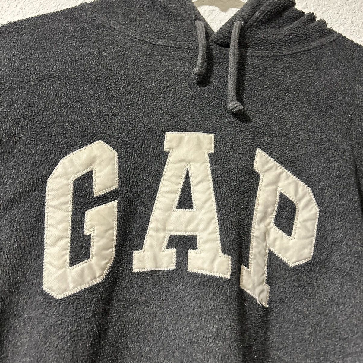 Gap Vintage 90s GAP Grey Spell Out Hoodie Men’s XL Size US XL / EU 56 / 4 - 2 Thumbnail