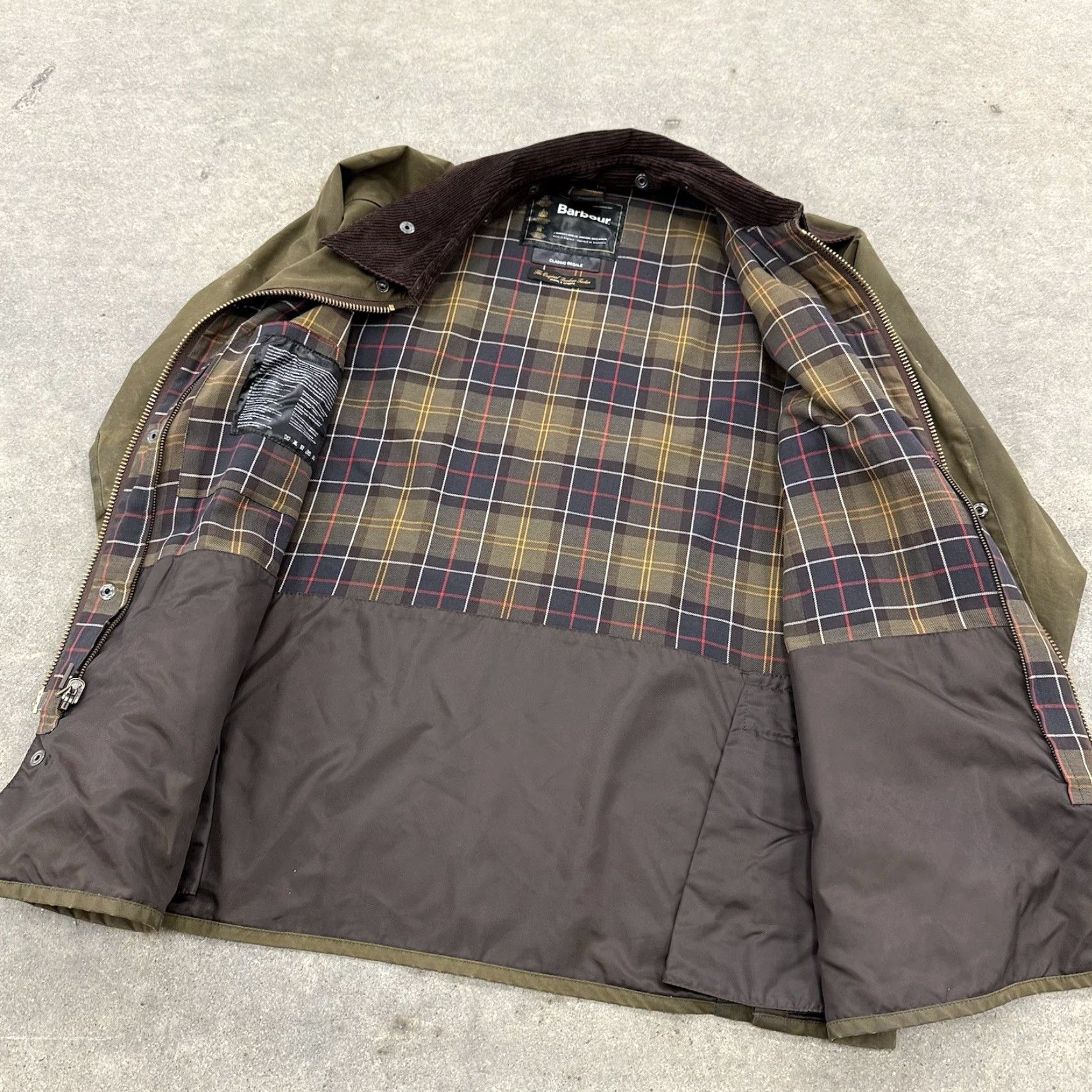 Barbour Barbour Waxed Jacket Green Bedale Solid L Outdoor Pockets Mens Regular Long Sleeve Size US L / EU 52-54 / 3 - 5 Thumbnail