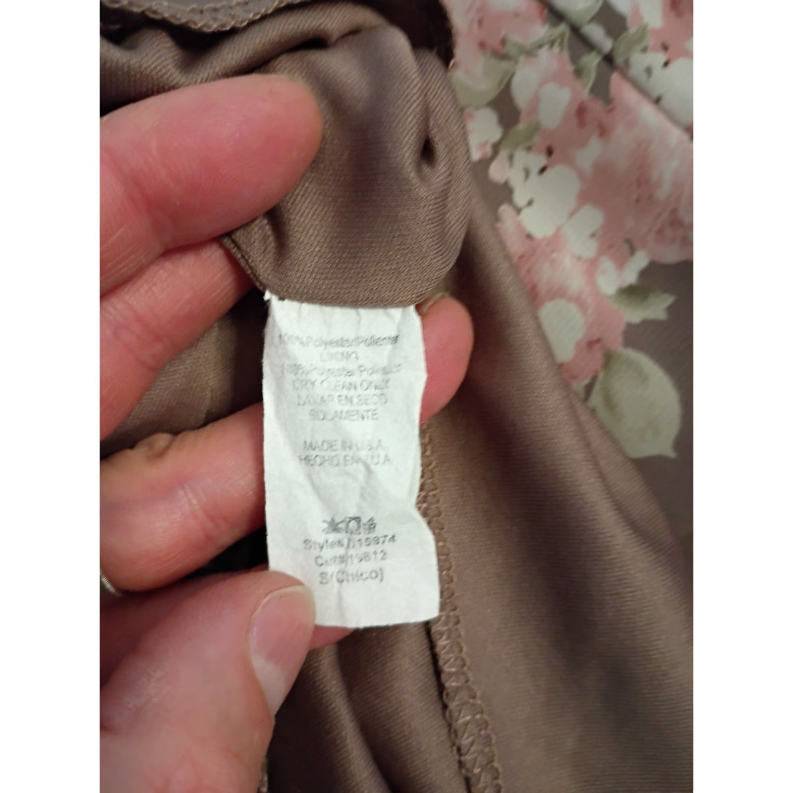 Vintage VINTAGE Final Touch Dress Ladies Midi Floral Size S Brown USA Theme Family: Women Sleek Slip Dress Womens Size S / US 4 / IT 40 - 5 Thumbnail