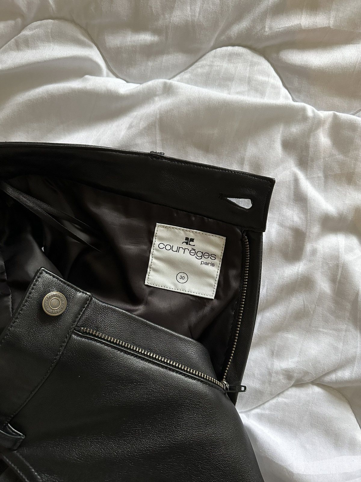 Courreges Courrèges Slim Leather Pants Size US 30 / EU 46 - 4 Thumbnail
