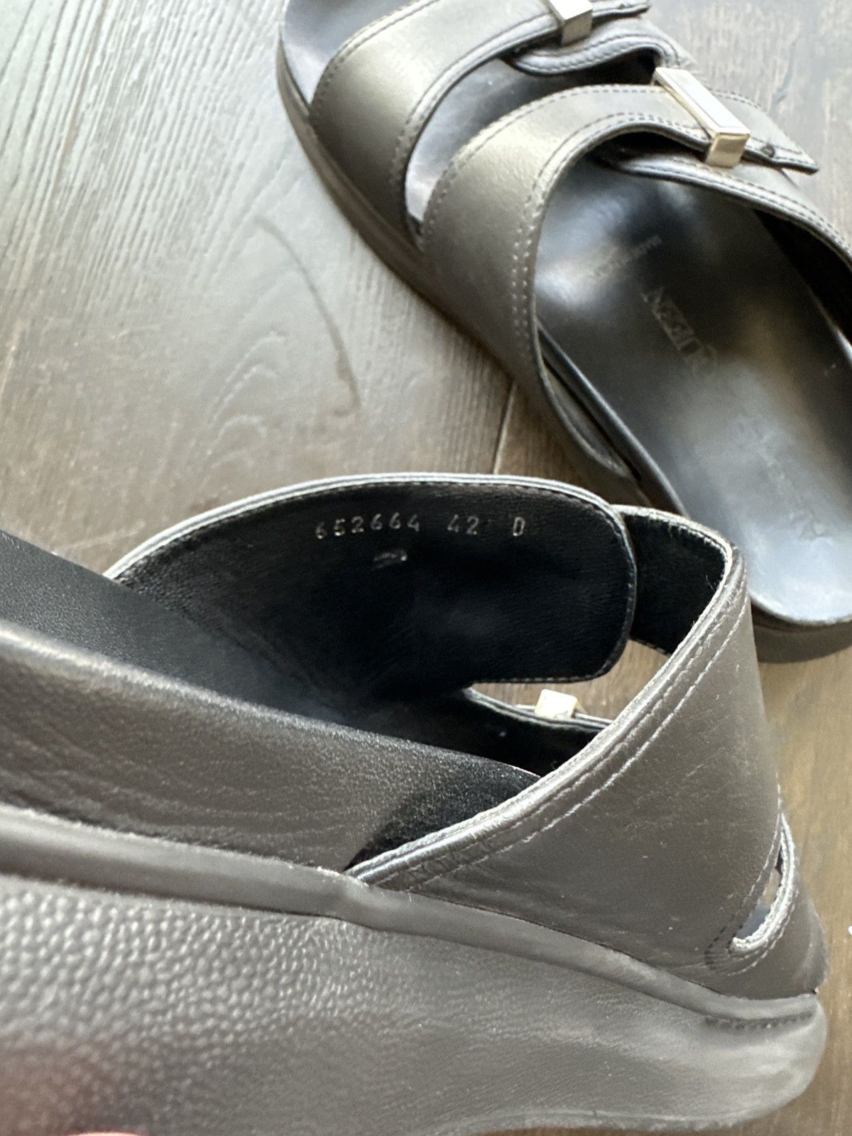 Alexander McQueen Black sandal Size US 9 / EU 42 - 2 Thumbnail