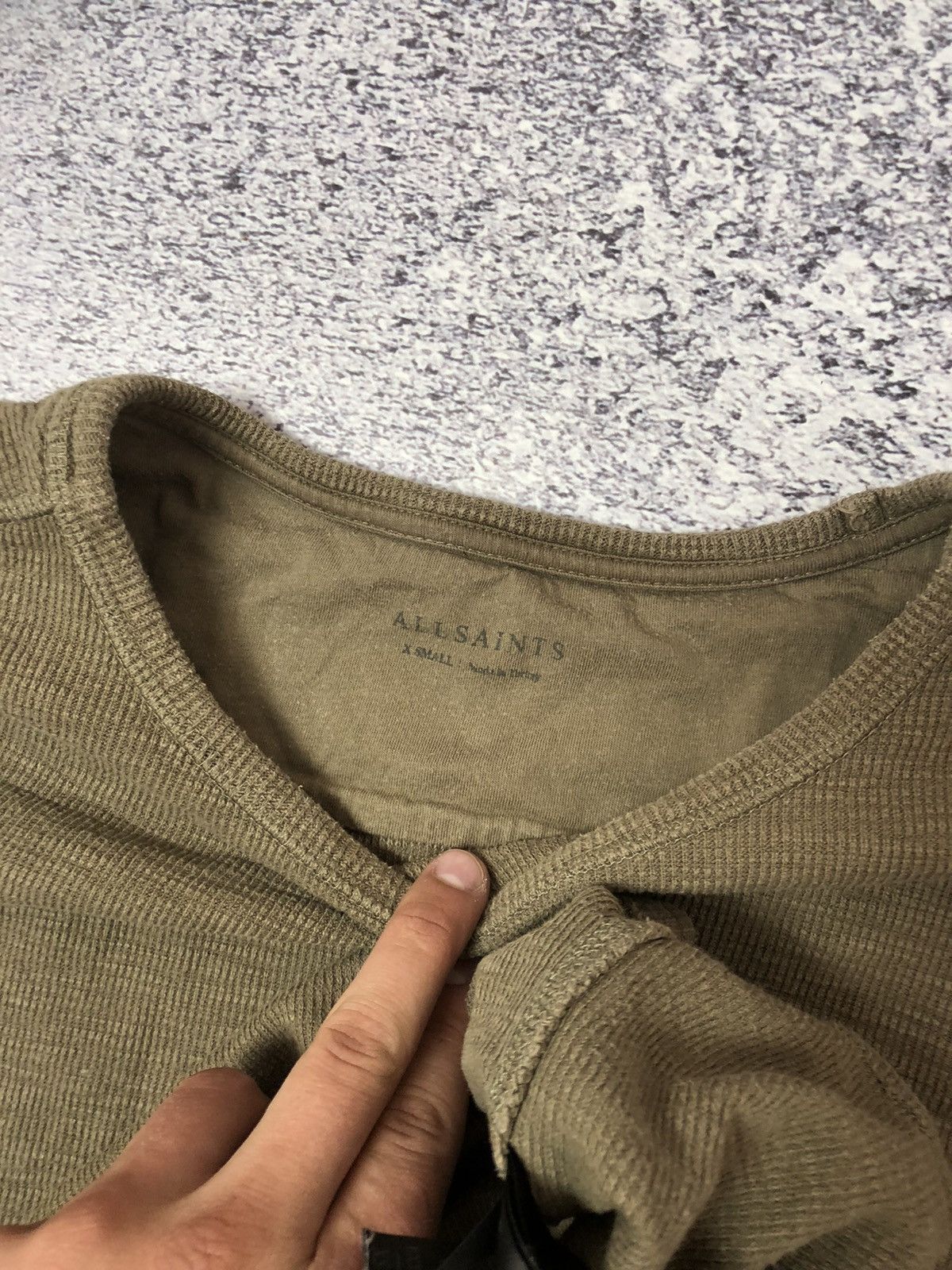 Allsaints Men’s sweater Allsaints size Xs rare casual ykk drill y2k Size US XS / EU 42 / 0 - 4 Thumbnail