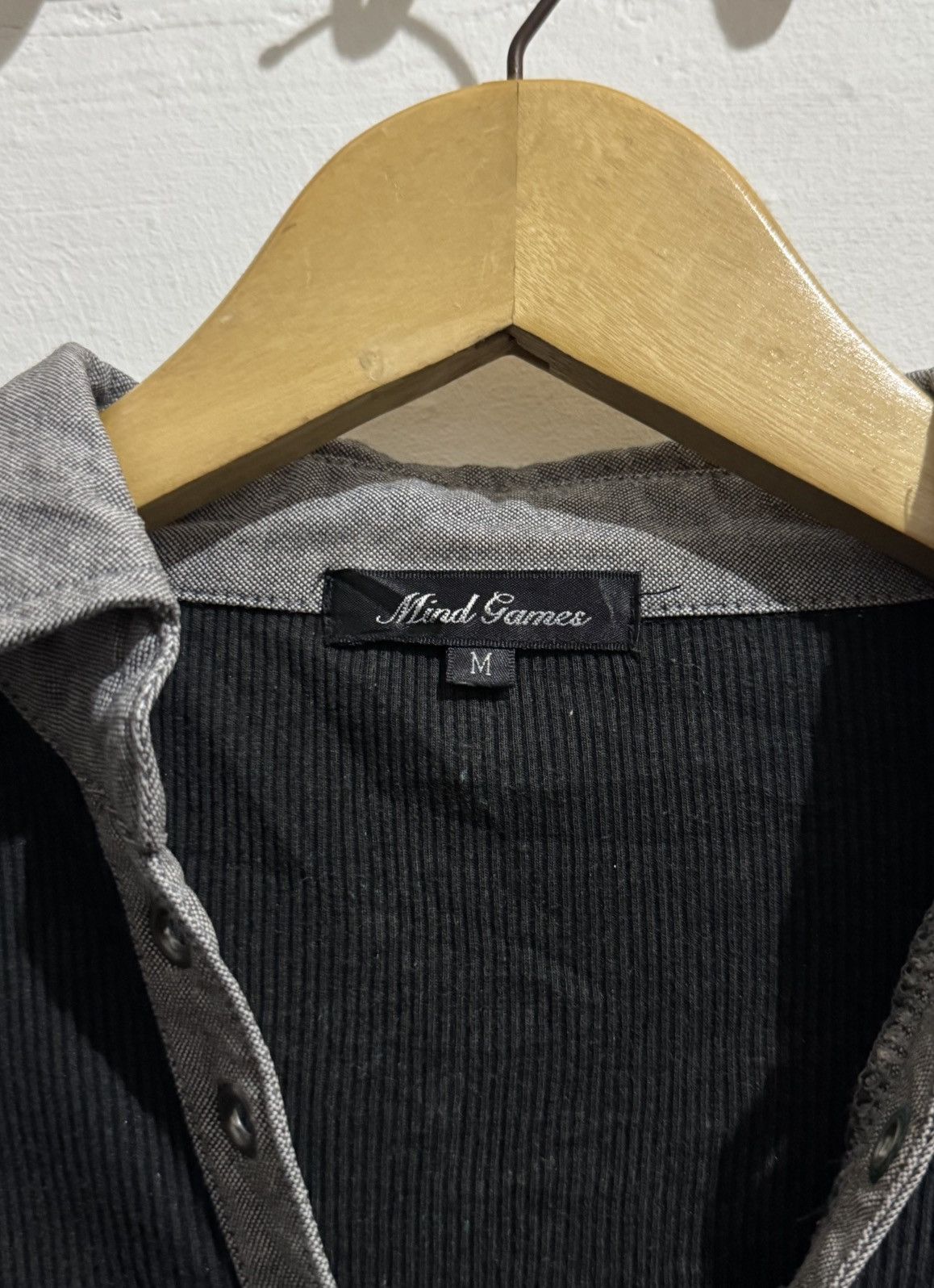Japanese Brand MIND GAMES POEM DOUBLE LAYER KNIT TEXTURED LONGSLEEVE Size US M / EU 48-50 / 2 - 5 Thumbnail