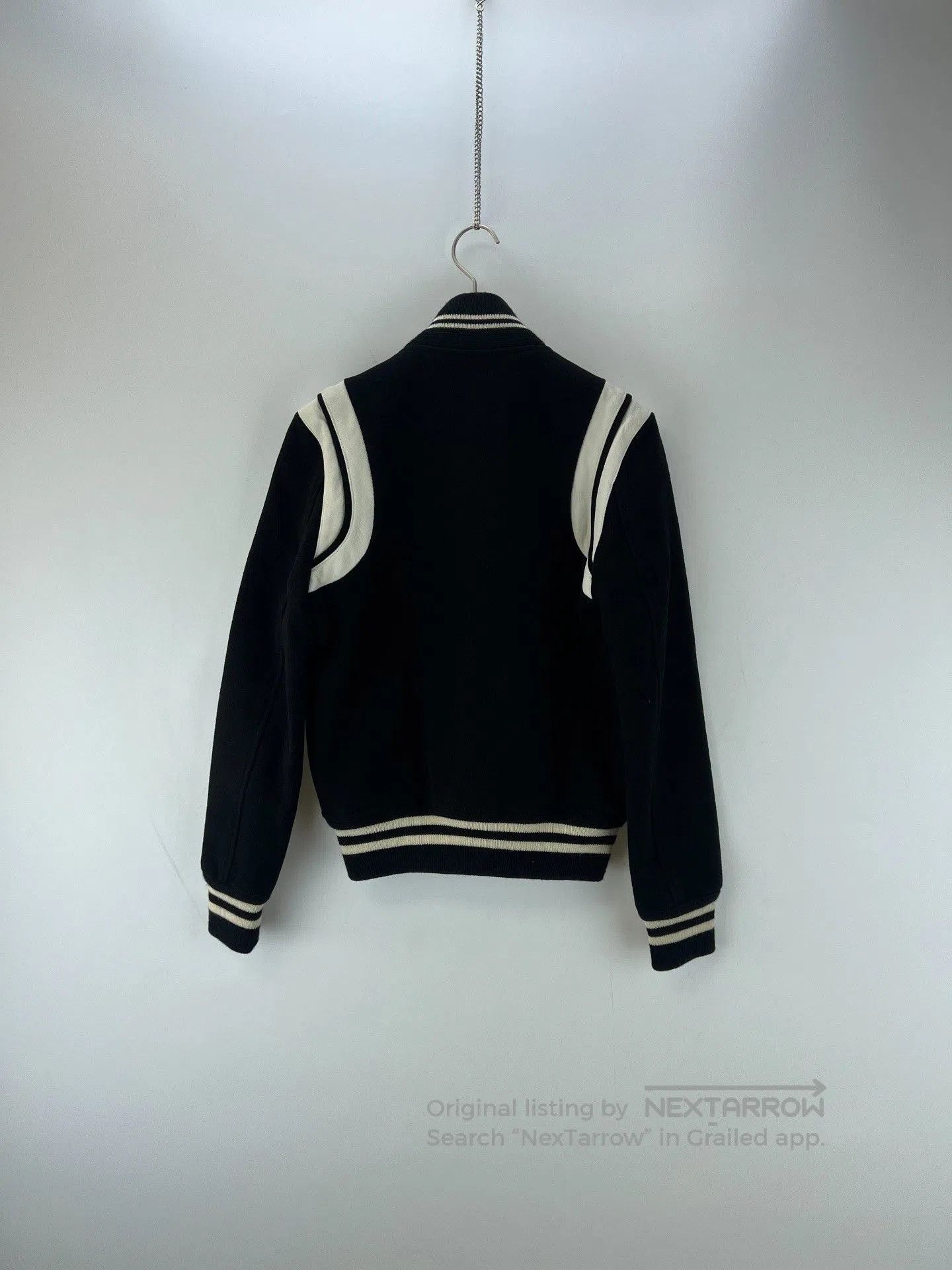 Saint Laurent Paris Saint Laurent Black White Varsity Jacket. Size US M / EU 48-50 / 2 - 2 Thumbnail
