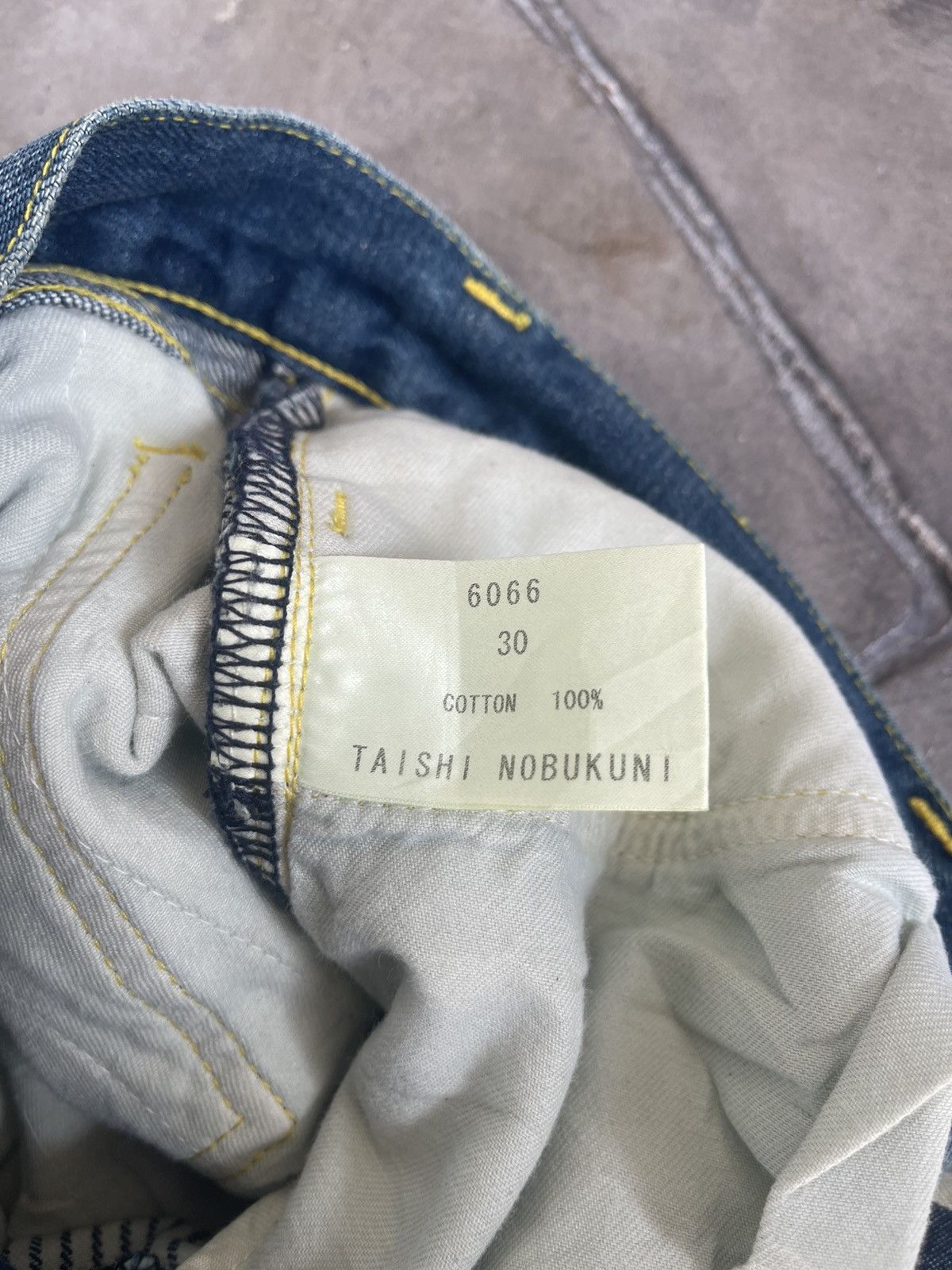 Taishi Nobukuni JAPAN MADE Taishi Nobukuni Hand-made Selvedge Denim Size US 30 / EU 46 - 7 Thumbnail