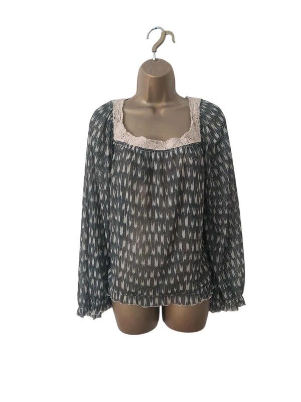 Vintage Vintage long sleeved top Size L / US 10 / IT 46 - 1 Thumbnail