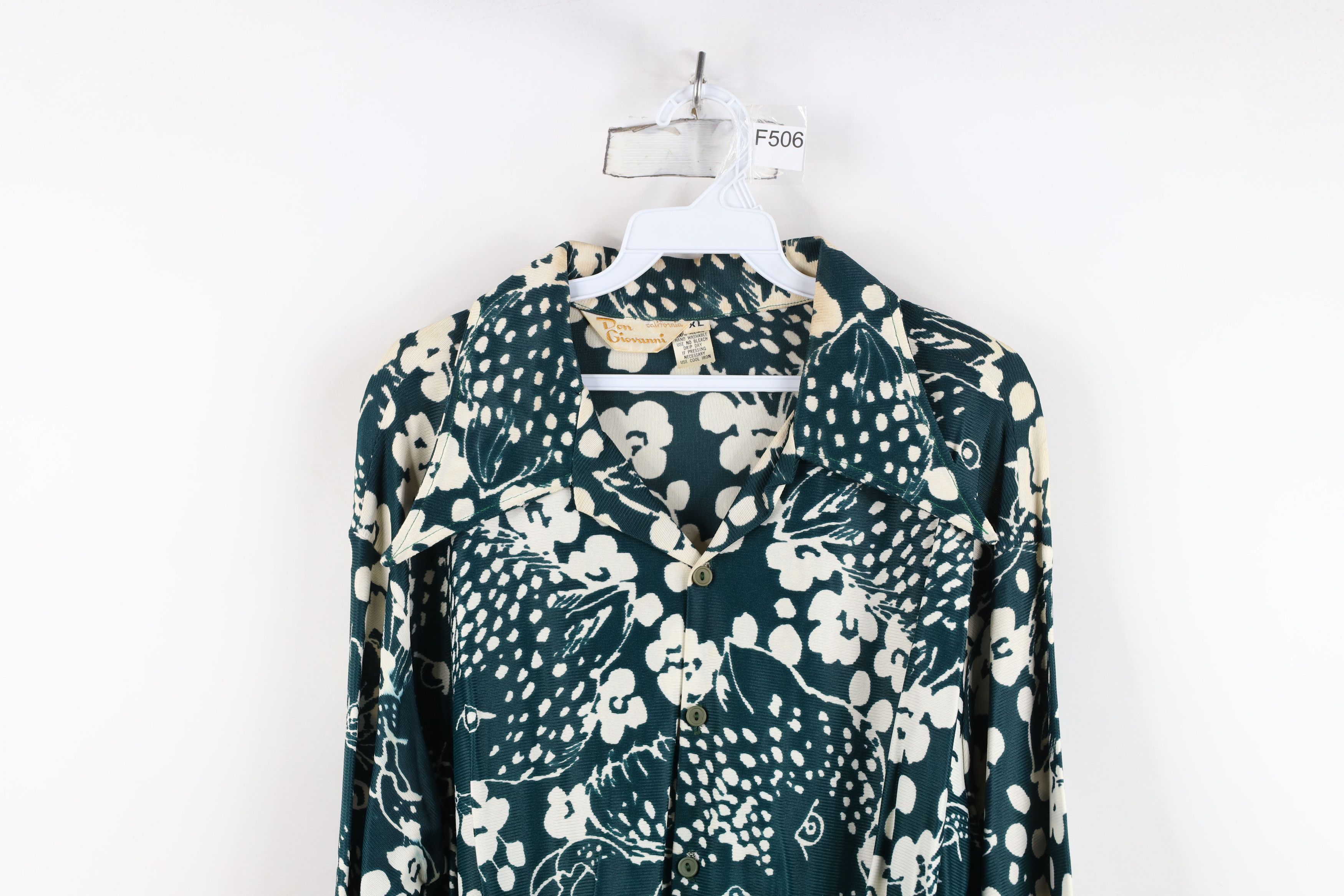 Vintage Vintage 70s Streetwear Knit Cuffed Cropped Button Shirt USA Size XL / US 12-14 / IT 48-50 - 2 Thumbnail
