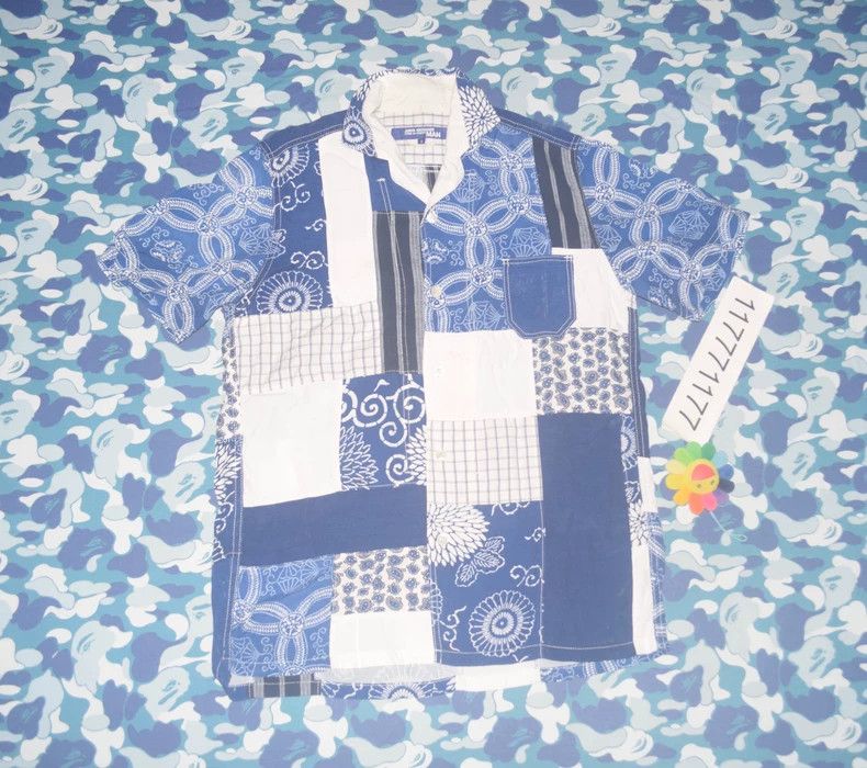 Junya Watanabe Junya Watanabe MAN Indigo Patchwork Shirt - dmc Size US S / EU 44-46 / 1 - 1 Thumbnail