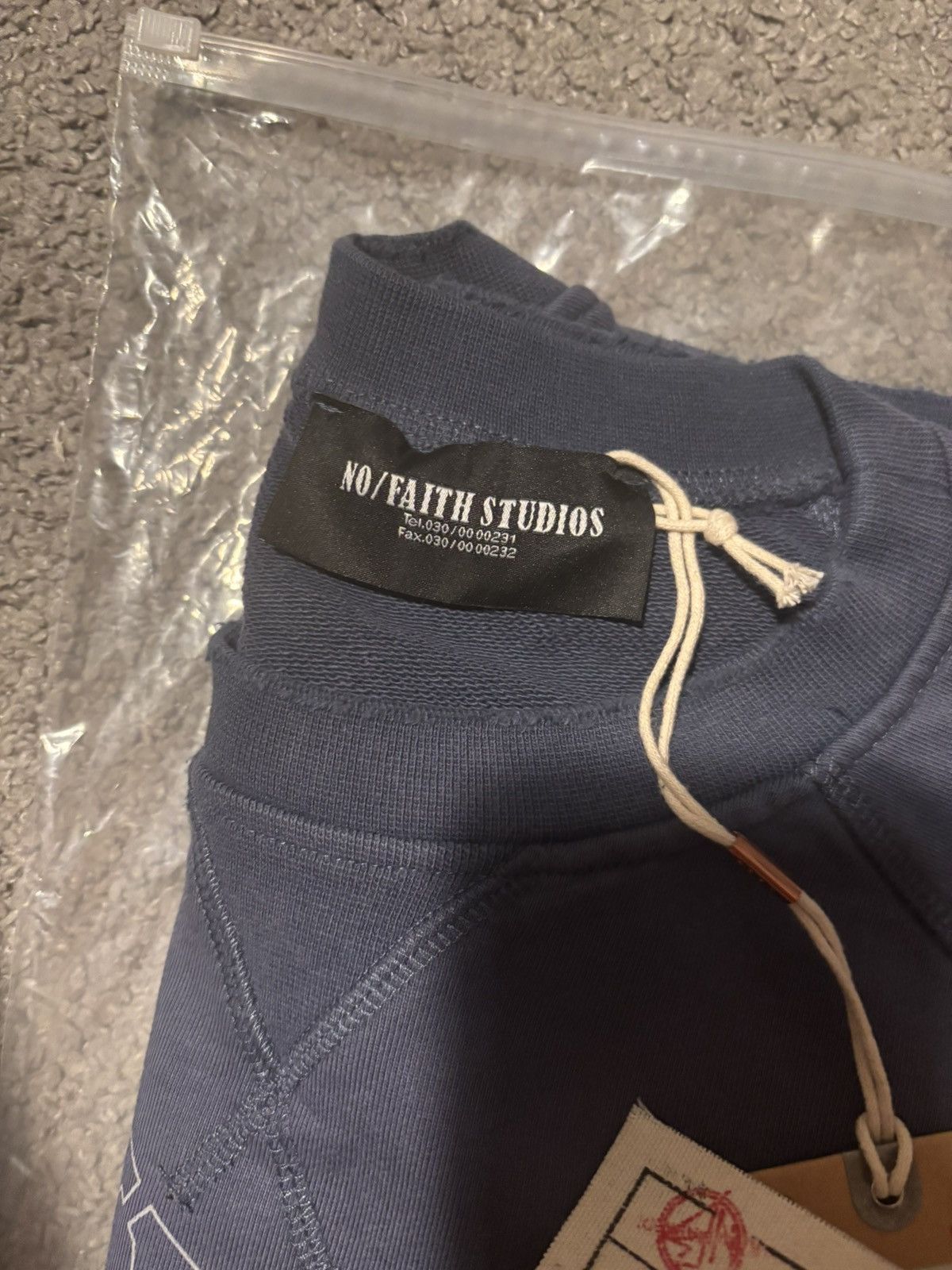 No Faith Studios NFS AUTHENTIC 90s US CREWNECK WASHED OUT BLUE Size US S / EU 44-46 / 1 - 3 Thumbnail