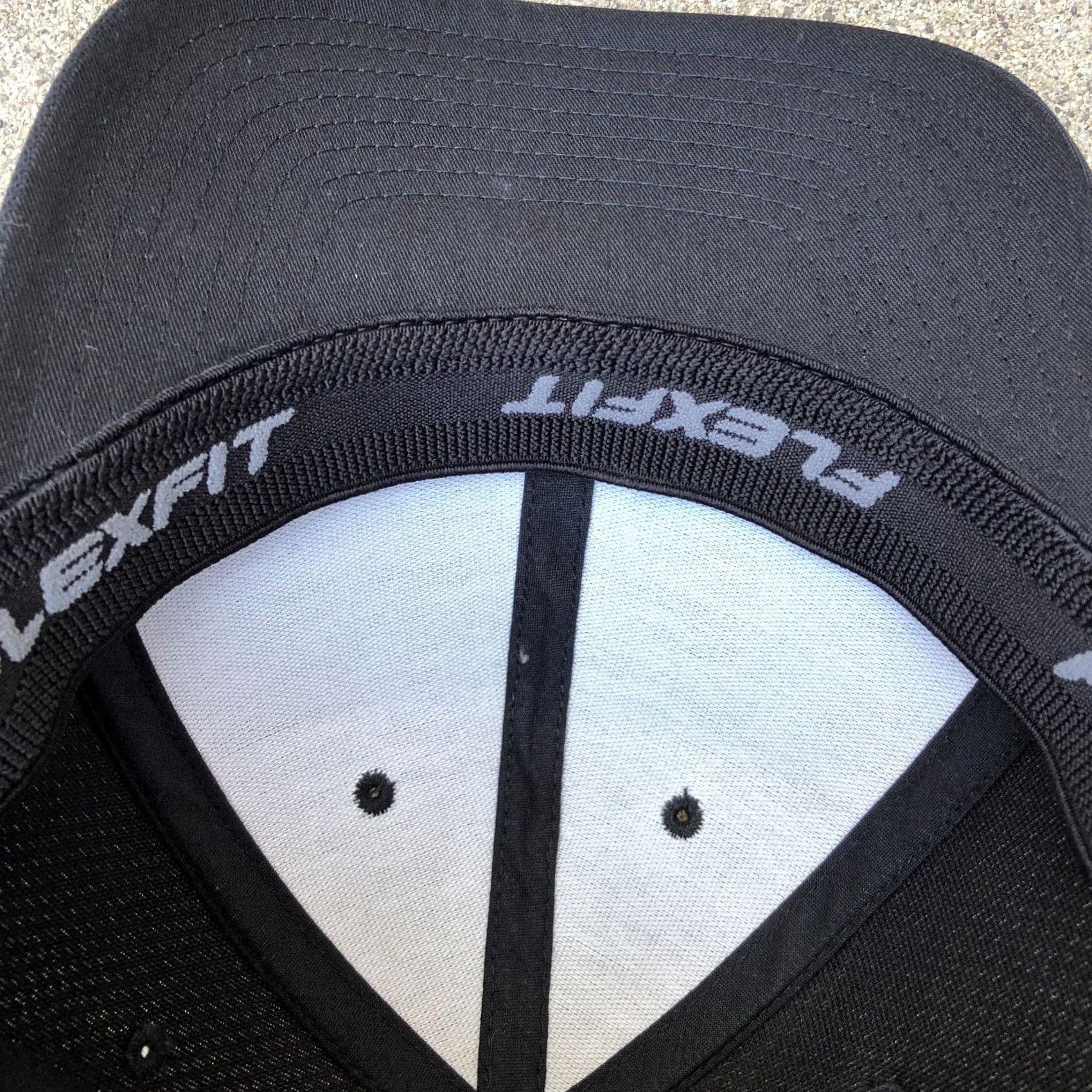 Vintage LEVELWEAR Fitted Hat Men's L/XL FlexFit Black Baseball Cap Size ONE SIZE - 4 Thumbnail