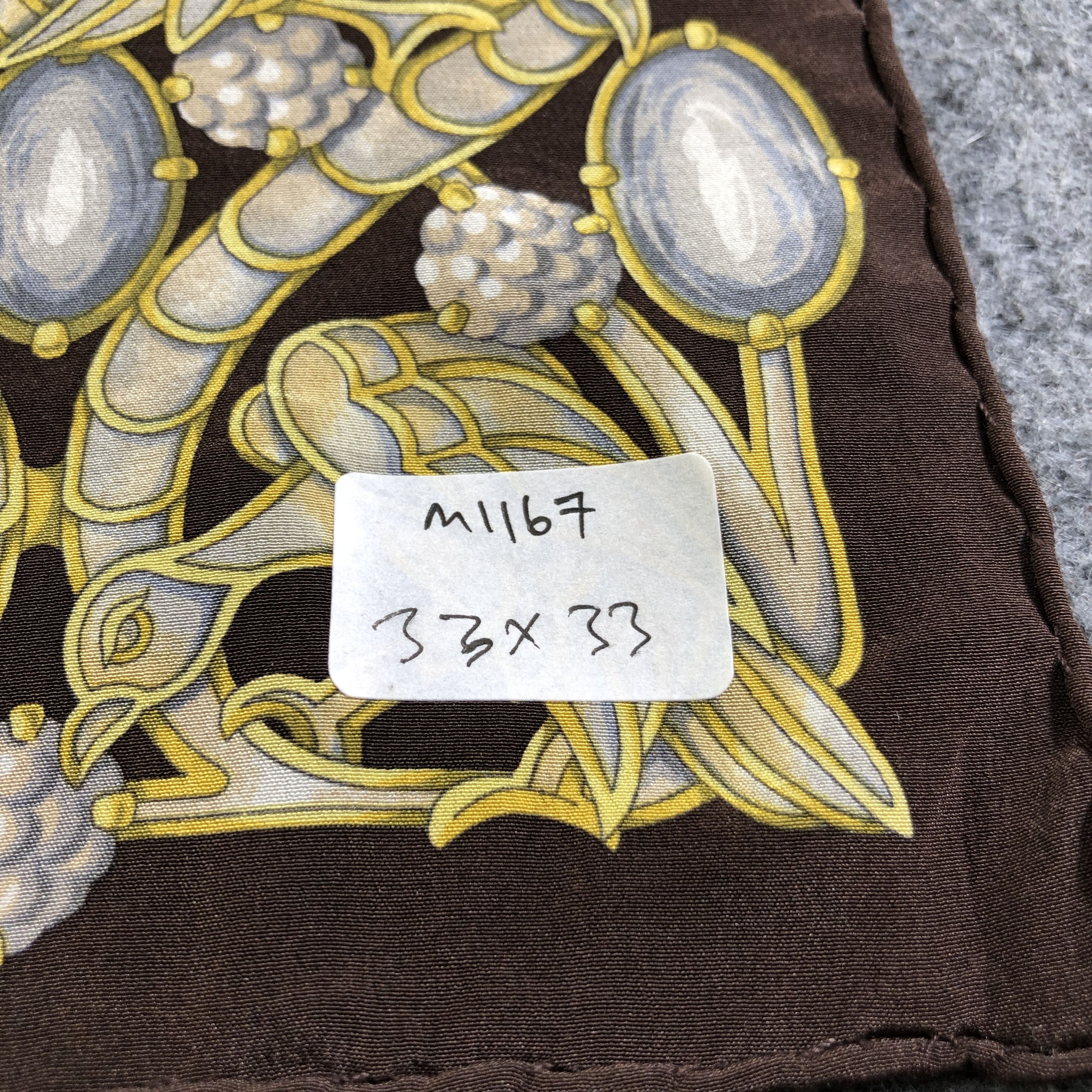 Christian Dior Monsieur Christian Dior Floral Hand Rolled Silk Scarf M1167 Size ONE SIZE - 8 Thumbnail