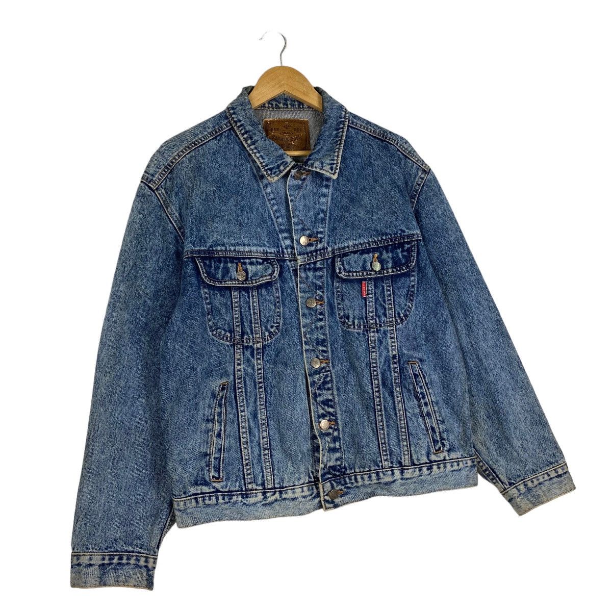 Big John Vintage 1990 GL Heart Trucker Denim Jacket Size US M / EU 48-50 / 2 - 3 Thumbnail
