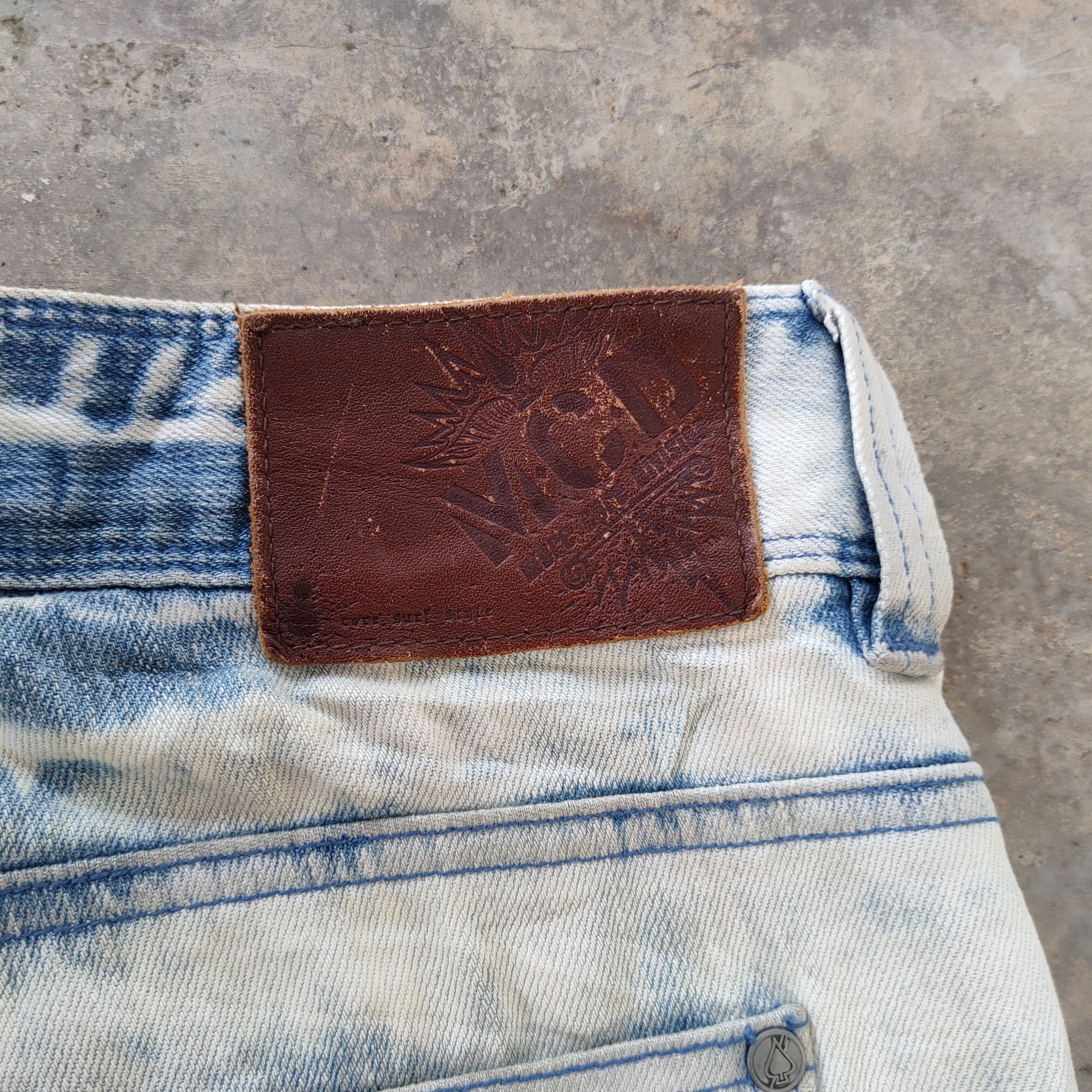 Japanese Brand VINTAGE MCD PUNK ROCK FADED WASH DISTRESSED JEANS PANTS Size US 32 / EU 48 - 13 Thumbnail