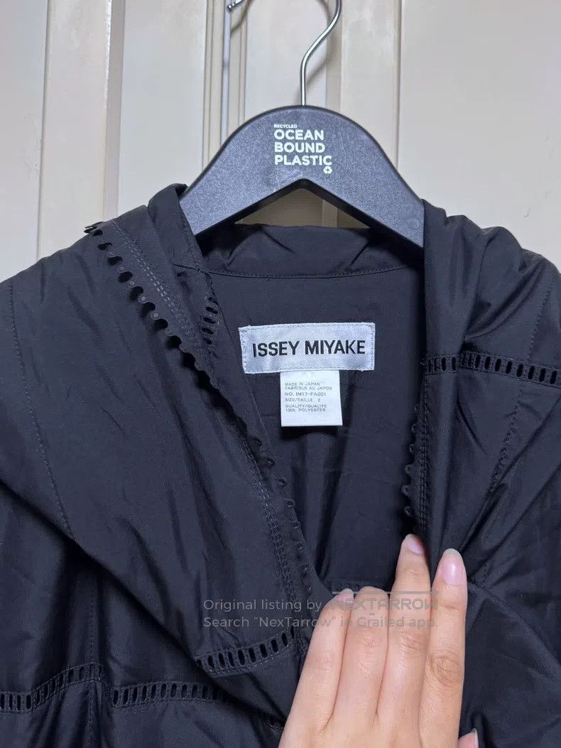 Issey Miyake Issey Miyake Black Hooded Long Light Cotton Coat Size M / US 6-8 / IT 42-44 - 3 Thumbnail