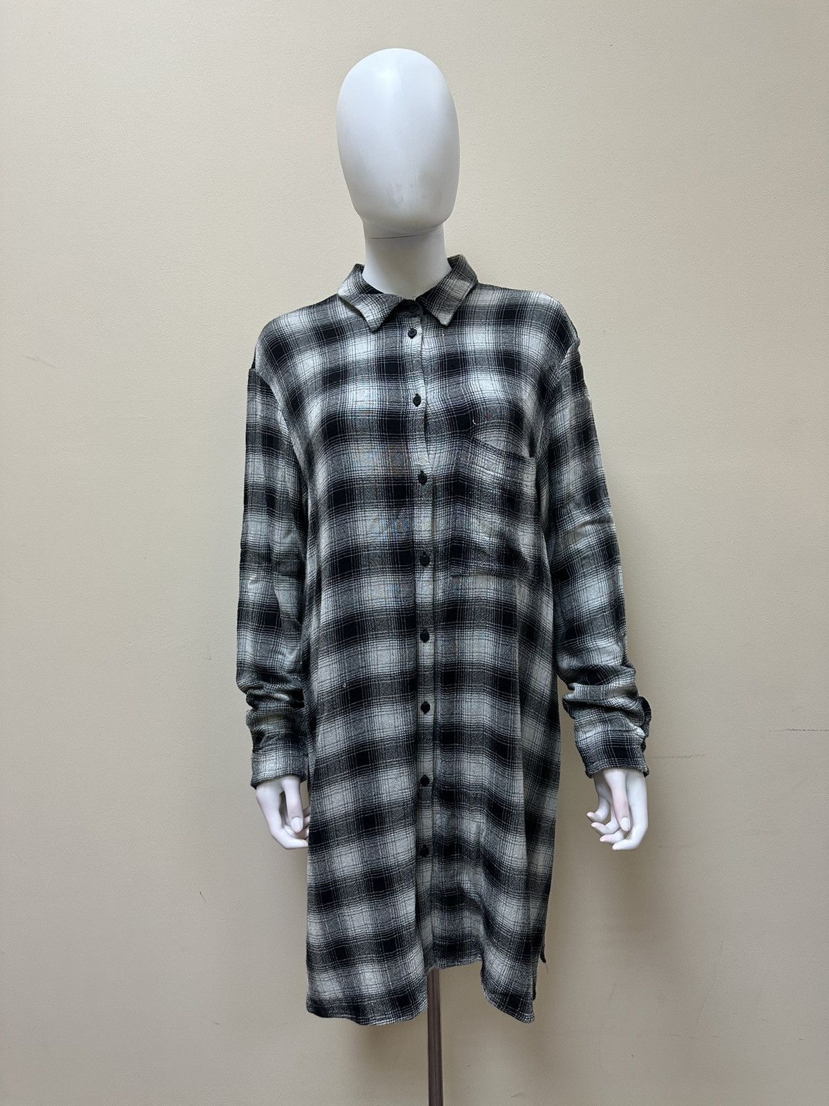 Transit TRANSIT PAR SUCH 4 OFF WHITE CHECK LONG SHIRT Size S / US 4 / IT 40 - 1 Thumbnail