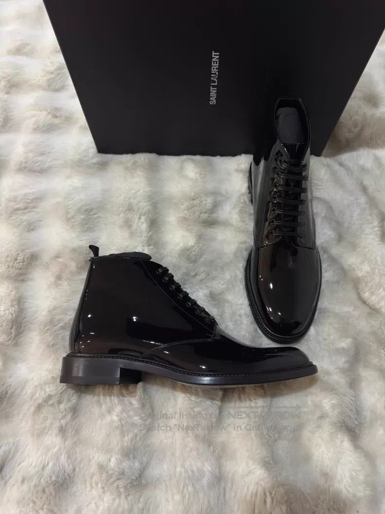 Saint Laurent Paris Saint Laurent Paris Lace-up Boots Men's Boots Size US 10 / EU 43 - 1 Thumbnail