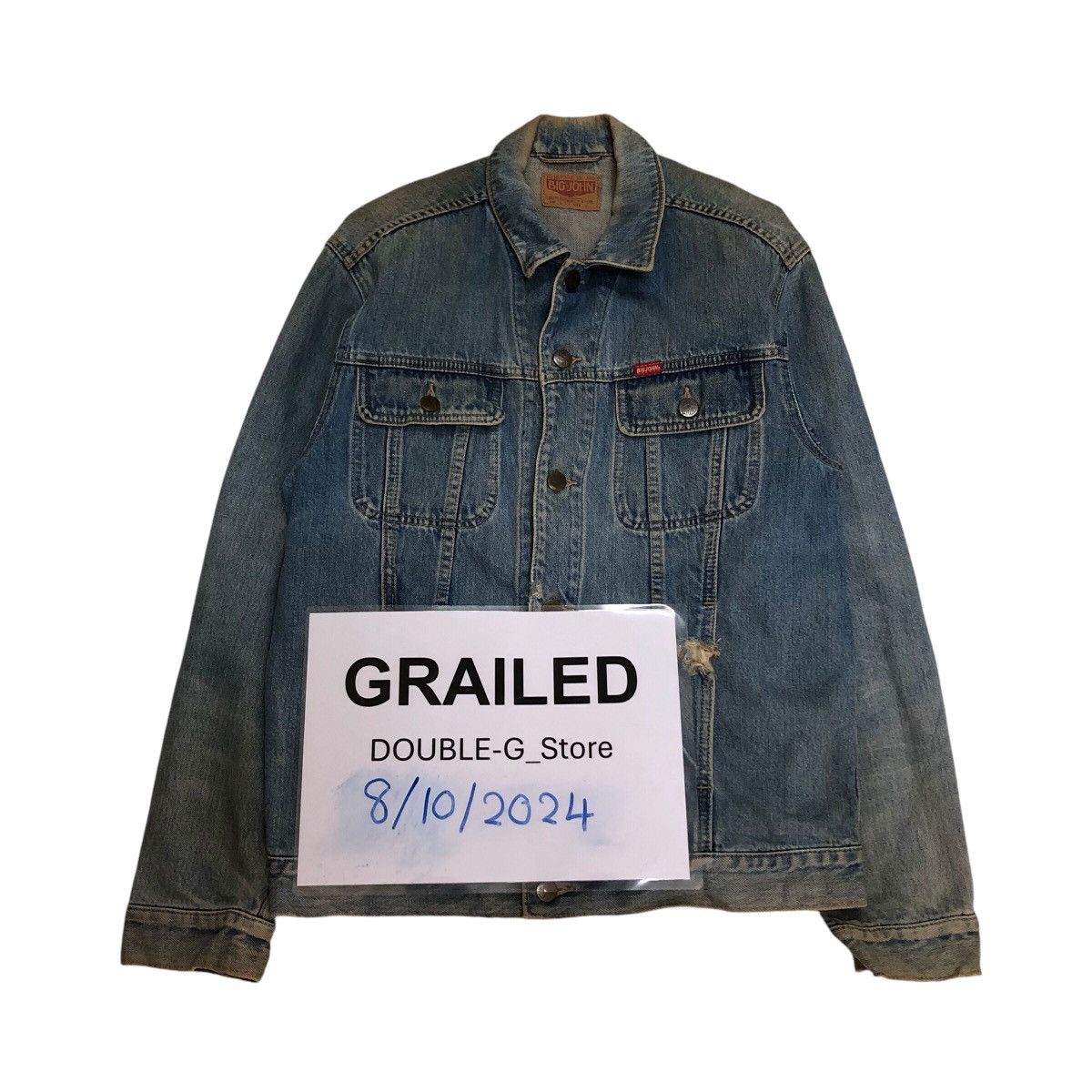 Japanese Brand 📌Vintage Trucker Denim Jacket Big-John Union Made Size US M / EU 48-50 / 2 - 1 Thumbnail