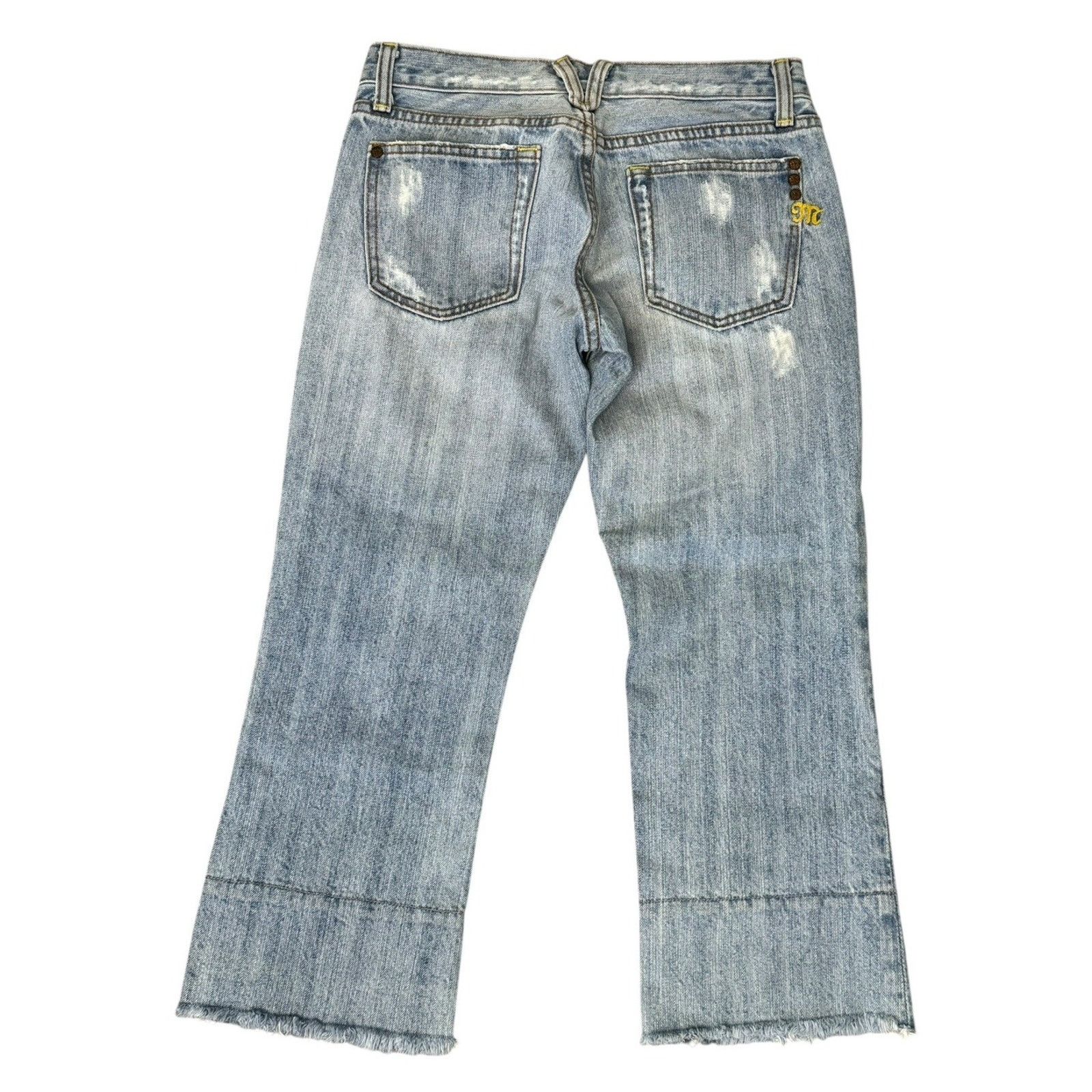 Miss Me Y2K Vintage MISS ME Low Rise Cypress Crop Distressed Jeans Size 26" / US 2 / IT 38 - 5 Thumbnail