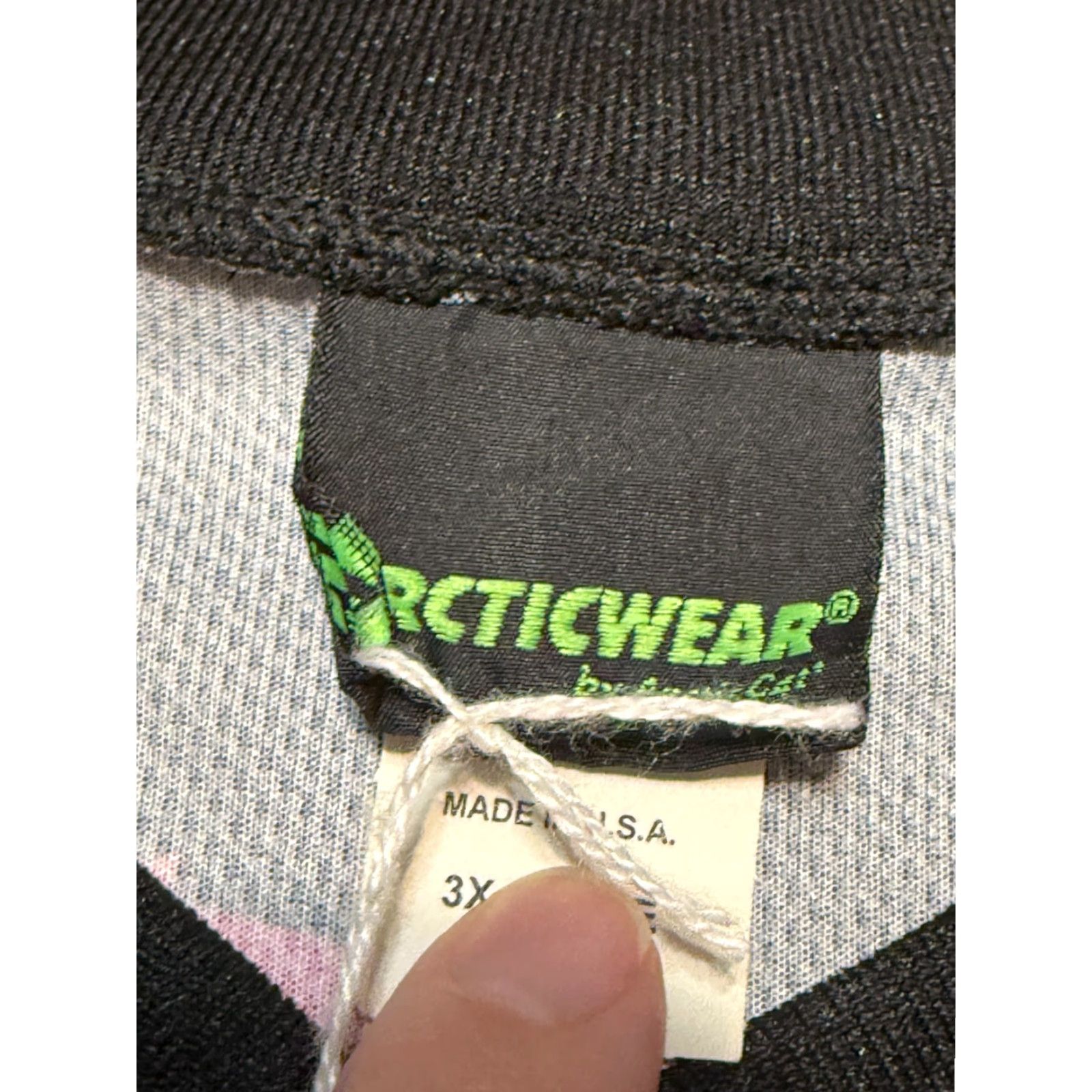 Vintage Arcticwear Shirt Men's 3XL Black Pink Long Sleeve Logo Print Shirt Size US XXL / EU 58 / 5 - 5 Thumbnail