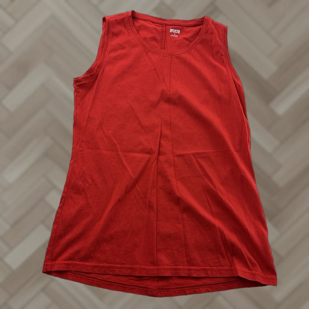 CO Duluth Sleeveless Tank Top Shirt Womens Small Red 100% Cotton Size S / US 4 / IT 40 - 1 Thumbnail