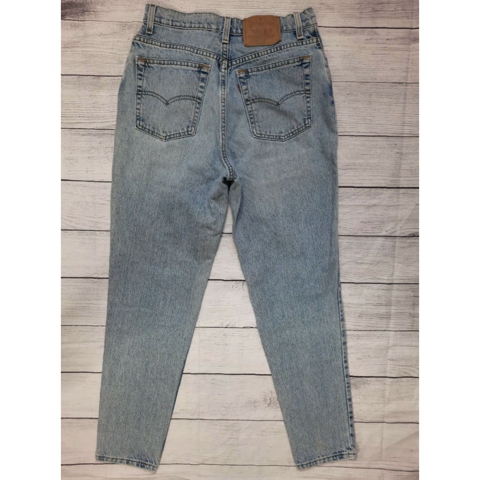 Levi's VINTAGE Levi's 17512-0211 High Rise Tapered Mom Jeans Size 6 28x29 Denim Blue United States Men/Women? Size 28" / US 6 / IT 42 - 6 Thumbnail
