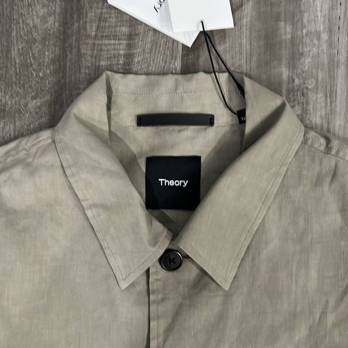 Theory Theory Selk Stretch Eco Crunch Good Linen Shirt Jacket