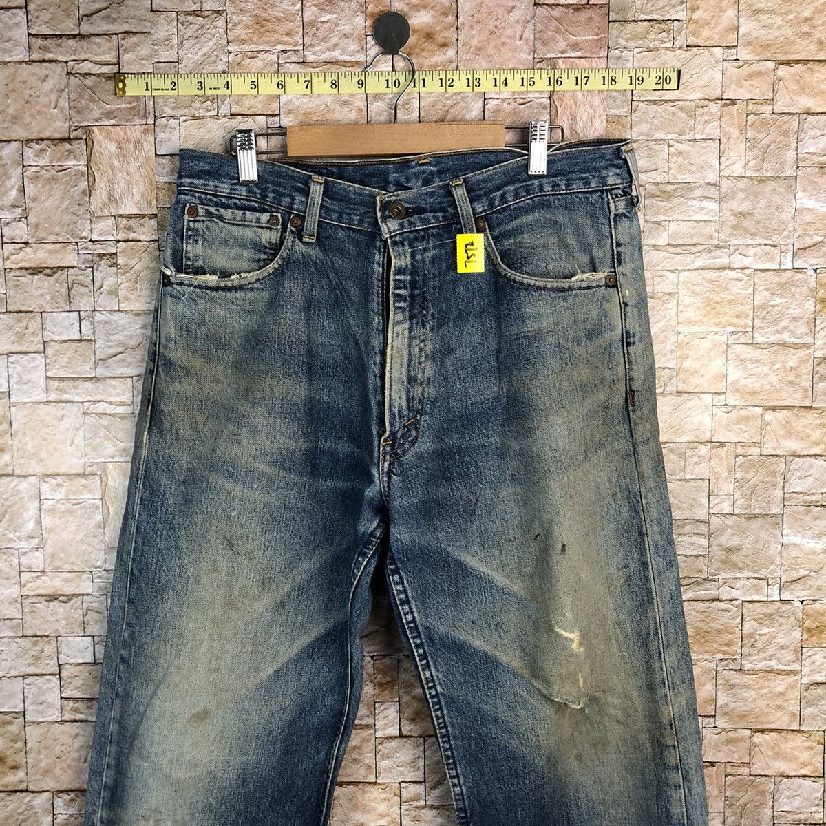 Levi's 503 Levis Blue faded Denim Pants #7572 Size US 34 / EU 50 - 2 Thumbnail