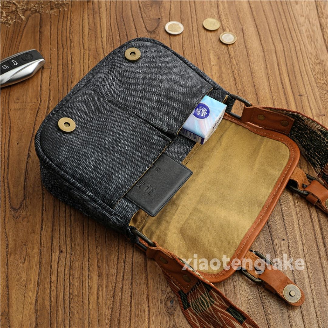 Designer × Japanese Brand × Vintage outdoor sports utility canvas pattern crossbody bag Size ONE SIZE - 4 Thumbnail