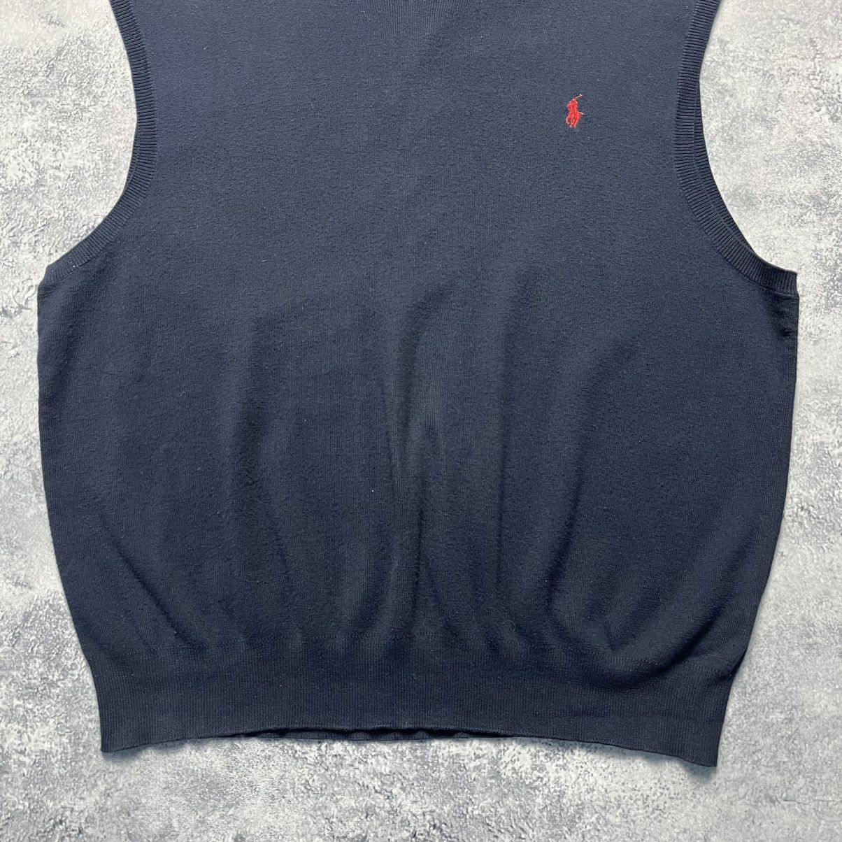 Polo Ralph Lauren Vintage Polo Ralph Lauren Blue Sweater Vest Streetwear Y2K Size US XL / EU 56 / 4 - 3 Thumbnail