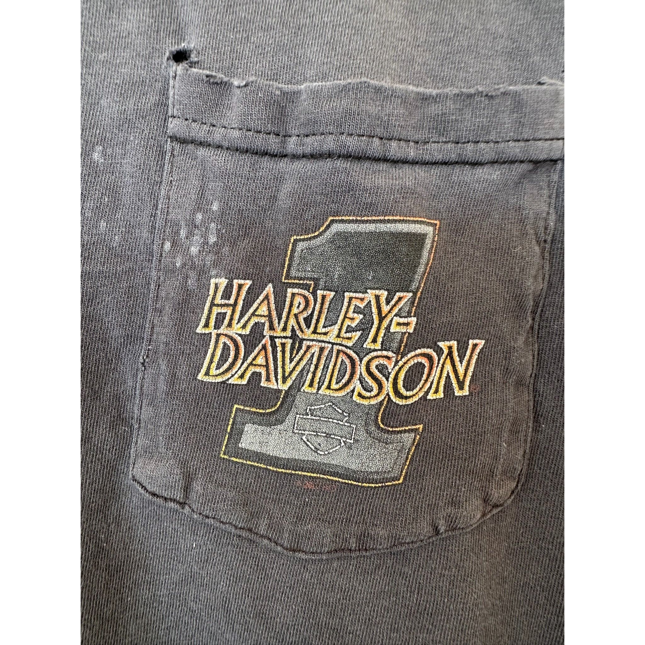 Vintage HARLEY TANK Size US XL / EU 56 / 4 - 4 Thumbnail
