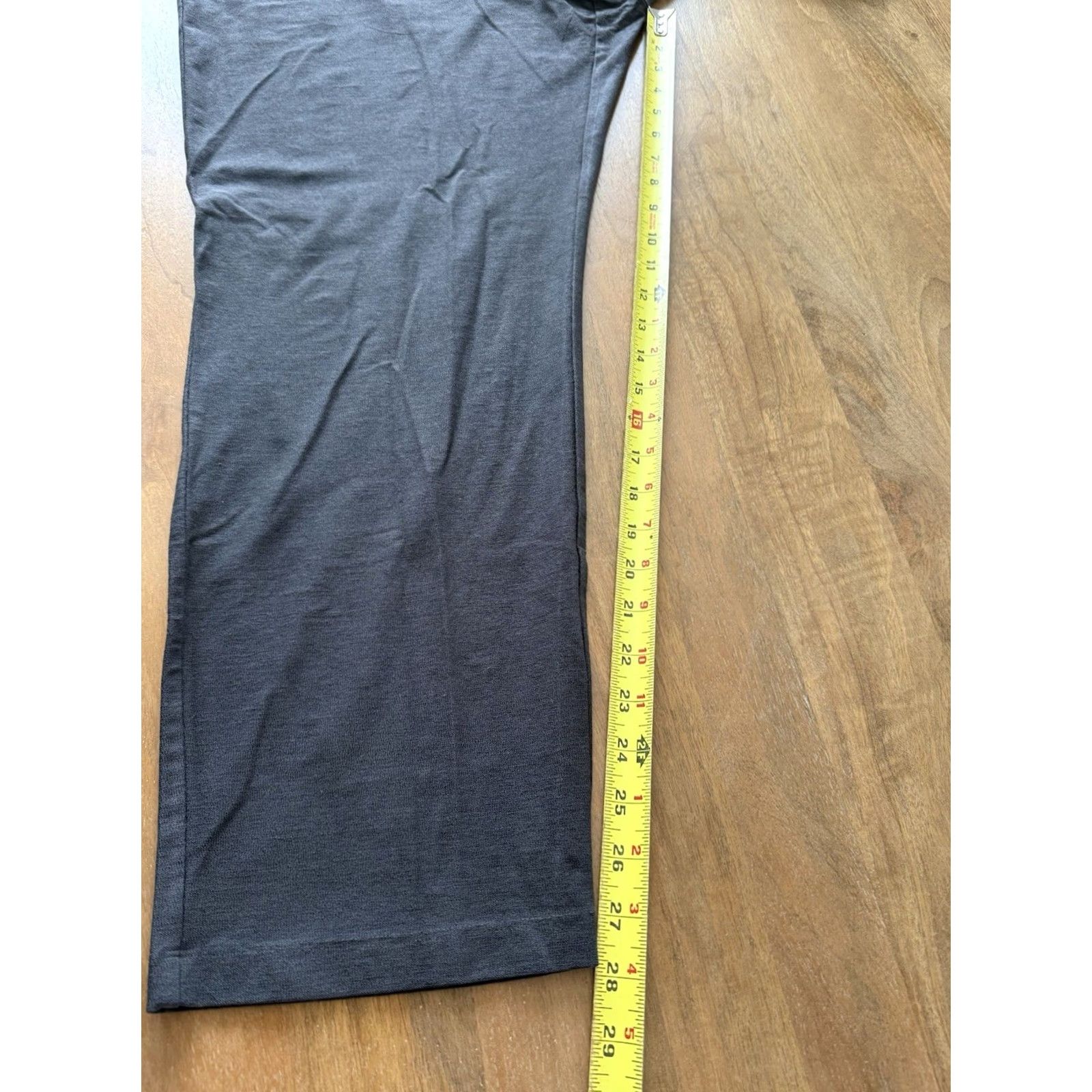 Eileen Fisher Eileen Fisher Washable Stretch Crepe Pull On Ankle Pants Womens 3X Gray USA Size 40" / US 18 - 7 Thumbnail