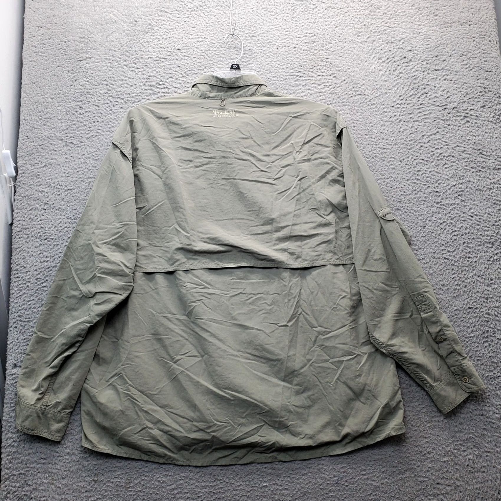 Vintage Magellan Magellan Sportswear Fishing Shirt Mens 2XL Button-Up Green Pocket Detail Collared Long Sleeve Size US XXL / EU 58 / 5 - 2 Thumbnail